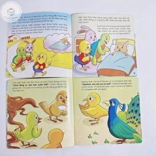 [Chuẩn NXB] Sách - Truyện tranh Ehon kỹ năng giao tiếp cho bé 2 tuổi song ngữ kèm file nghe (túi 10 cuốn)