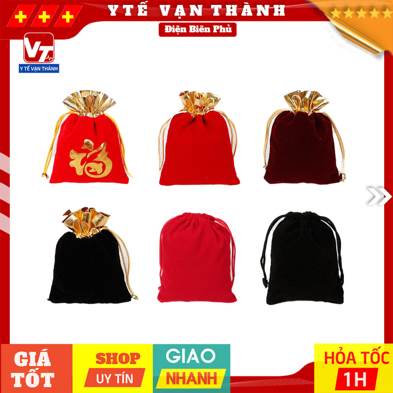 Túi Nhung Đỏ Dây Rút | Nhiều Kích Thước -VT0065 | Shopee Việt Nam