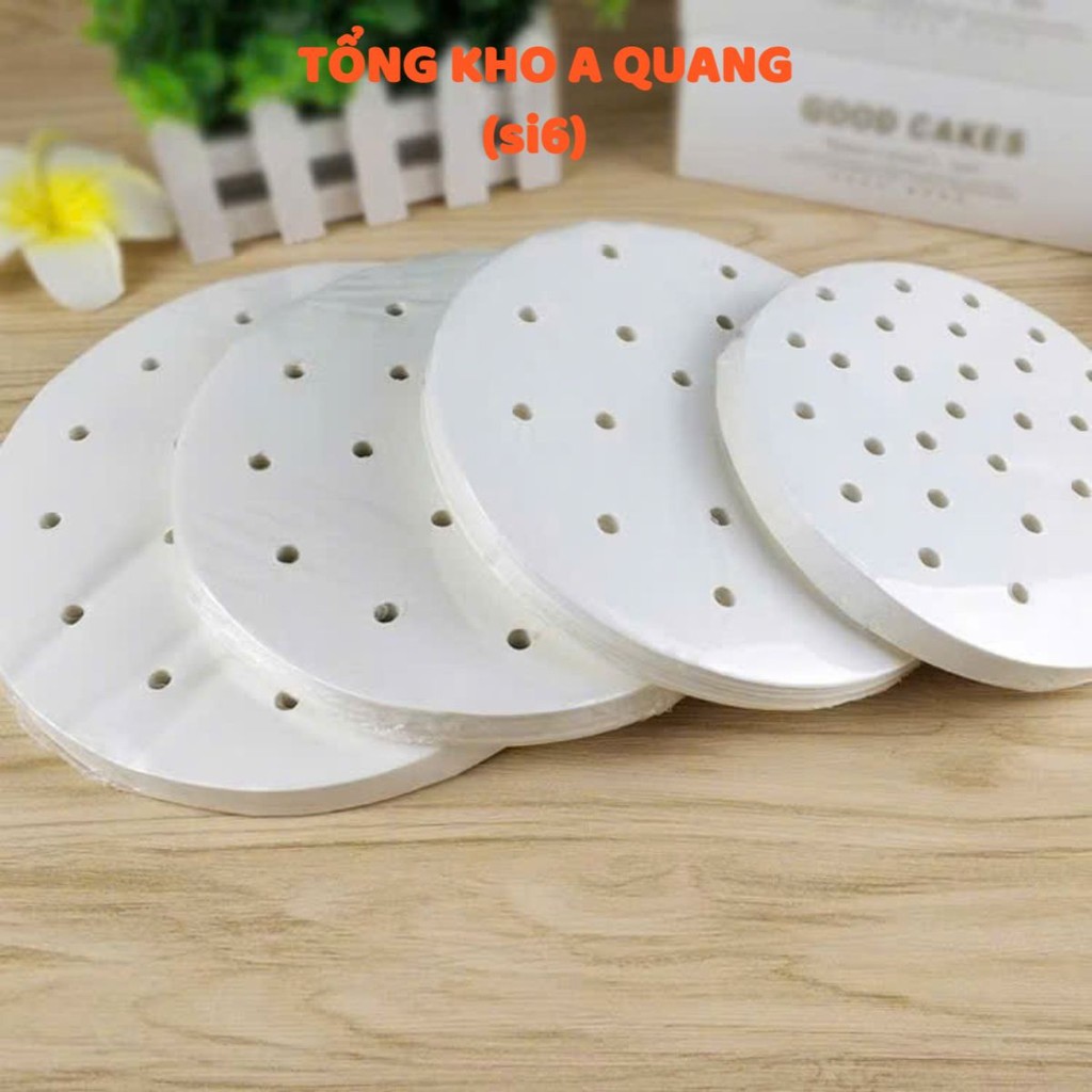 GIẤY NẾN ĐỤC LỖ CHO THỰC PHẨM GIÒN RỤM - Set Giấy Nến Dễ Dàng Sử Dụng Nồi Chiên Không Dầu,Giấy Hỗ Trợ Lót Xửng Hấp
