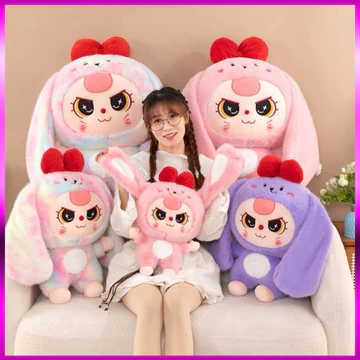 Gấu bông Babythree siêu dễ thương mẫu mới hottrend Gấu nhồi bông Rabbit lông mịn cao cấp gấu nhồi bông thỏ Baby Gấu Mập