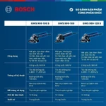 Máy mài góc nhỏ GWS 900-100S - Tặng kèm 5 Đá cắt Bosch 100x1.2x16mm (sắt) chất lượng chuẩn Đức — ảnh 5