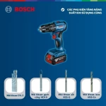 Máy khoan vặn vít pin GSB 185-LI (1 pin) - Tặng kèm 1 Bộ mũi khoan và vặn vít X-Line 34 món — ảnh 7