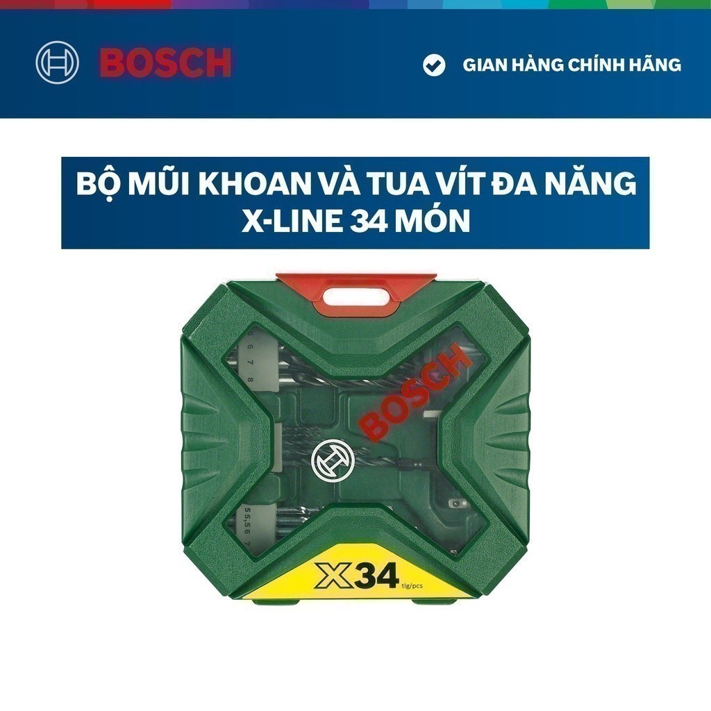 Ảnh Máy khoan vặn vít pin GSB 185-LI (1 pin) - Tặng kèm 1 Bộ mũi khoan và vặn vít X-Line 34 món 2