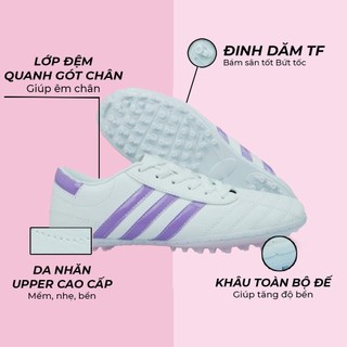 Giày Bóng Đá 3 Sọc, Giày CT3 Đã KHÂU FULL Toàn Bộ Đế, Giày Đá Banh Sân Cỏ Nhân Tạo Siêu Bền