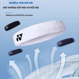 Băng Đô Thể Thao Chặn Mồ Hôi Đầu YONEX Cao Cấp Thấm Hút Mồ Hôi Cực Tốt