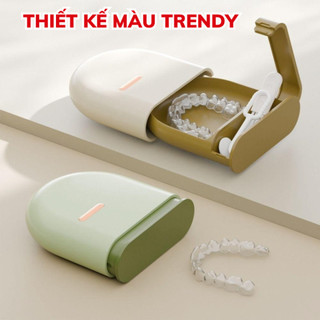Hộp Đựng Khay Niềng Răng Nhỏ Gọn, Lọ Đựng Niềng Răng Duy Trì Có Nắp Đậy Trend Đa Dạng Màu Sắc Life Plus - KDNR01