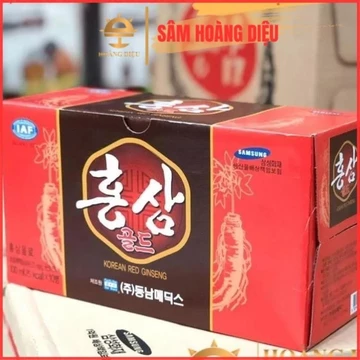 Sâm Hoàng Diệu - Nguyên thùng lớn 10 hộp x 10 chai x 100ml Hồng sâm đông trùng linh chi Hàn Quốc đủ loại