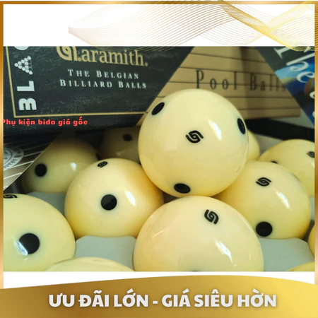 Bi cái bida Aramith Black, Bóng cái bida lỗ chất liệu nhựa đặc cao cấp hạn chế trầy xước, hạn chế bám lơ