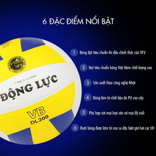 Bóng chuyền Động Lực DL 200, DL220C banh chuyền Động Lực thi đấu BMGD