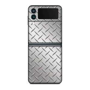 Skin dán điện thoại Samsung Z Flip mẫu Diamond Plate | in hình theo yêu cầu