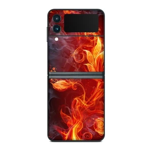 Skin dán điện thoại Samsung Z Flip mẫu Flower Of Fire | in hình theo yêu cầu