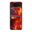 Skin dán điện thoại Samsung Z Flip mẫu Flower Of Fire | in hình theo yêu cầu