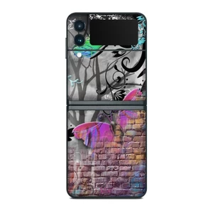 Skin dán điện thoại Samsung Z Flip mẫu Butterfly Wall | in hình theo yêu cầu