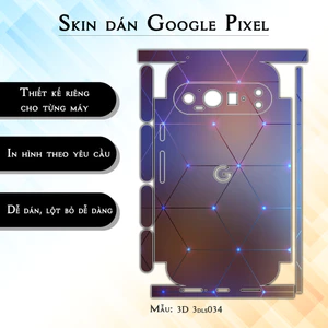 Miếng dán skin cho điện thoại Google Pixel 9 Pro 3D 3dls034 | in hình theo yêu cầu