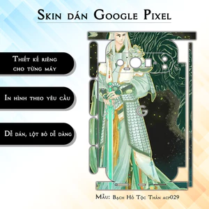 Miếng dán skin cho điện thoại Google Pixel 9 Pro Bạch Hổ Tộc Thần acp029 | in hình theo yêu cầu