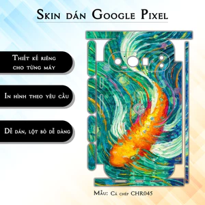 Miếng dán skin cho điện thoại Google Pixel 9 Pro Cá chép CHR045 | in hình theo yêu cầu