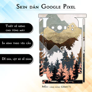 Miếng dán skin cho điện thoại Google Pixel 9 Pro cảnh rừng GSM171 | in hình theo yêu cầu