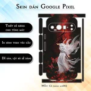 Miếng dán skin cho điện thoại Google Pixel 9 Pro Cổ phong acp002 | in hình theo yêu cầu