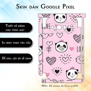 Miếng dán skin cho điện thoại Google Pixel 9 Pro Dễ thương So Cute scu038 | in hình theo yêu cầu