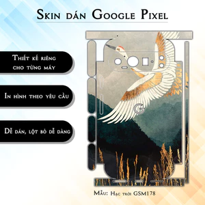Miếng dán skin cho điện thoại Google Pixel 9 Pro Hạc trời GSM178 | in hình theo yêu cầu