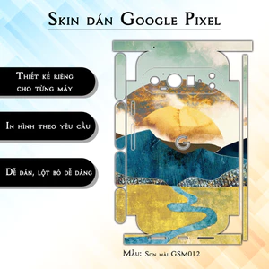 Miếng dán skin cho điện thoại Google Pixel 9 Pro Sơn mài GSM012 | in hình theo yêu cầu