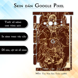 Miếng dán skin cho điện thoại Google Pixel 9 Pro Tản Viên Sơn Thần lsm061 | in hình theo yêu cầu