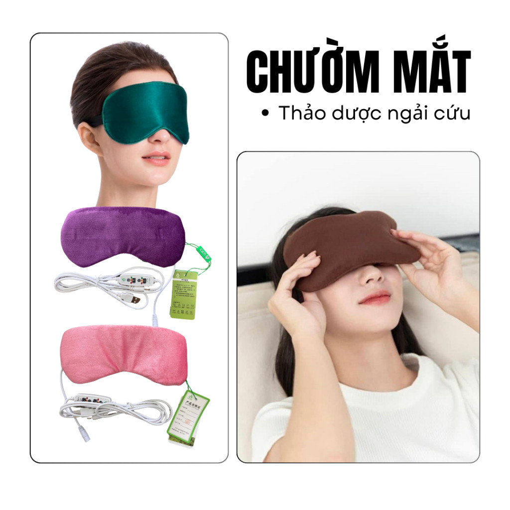 Ủng sưởi ấm chân ngải cứu, Túi chườm mắt, vai gáy thảo dược giúp giữ ấm và thư giãn - Nội địa Trung