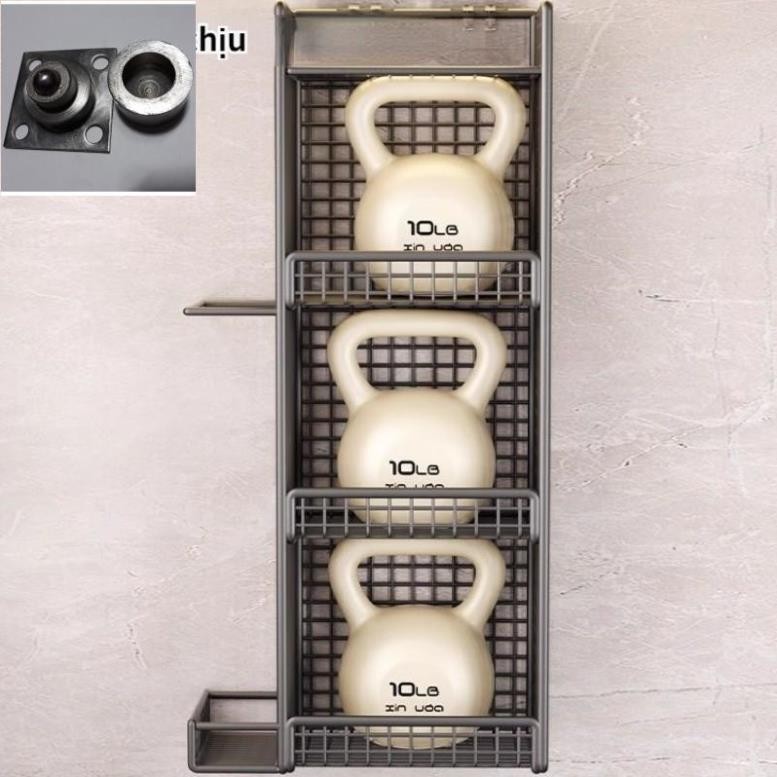 Kệ Dán Tường Đựng Hành Tỏi Gừng Nghệ Gia Vị Mỹ Phẩm Nhà Tắm Nhà Bếp Dạng Đứng Tiết Kiệm Không Gian