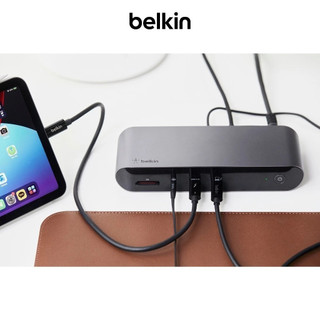 Dock Pro Thunderbolt 4 12 cổng trong 1 Belkin, kèm cáp Thunderbolt 4 dài 0.8m, sạc 90W PD