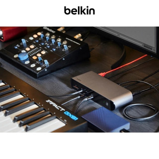 Dock Pro Thunderbolt 4 12 cổng trong 1 Belkin, kèm cáp Thunderbolt 4 dài 0.8m, sạc 90W PD