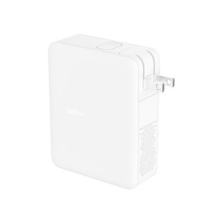 Adapter sạc nhanh Belkin 140W GaN BOOST CHARGE Rockstar màu trắng WCH014 - USB C x3, USB A x1