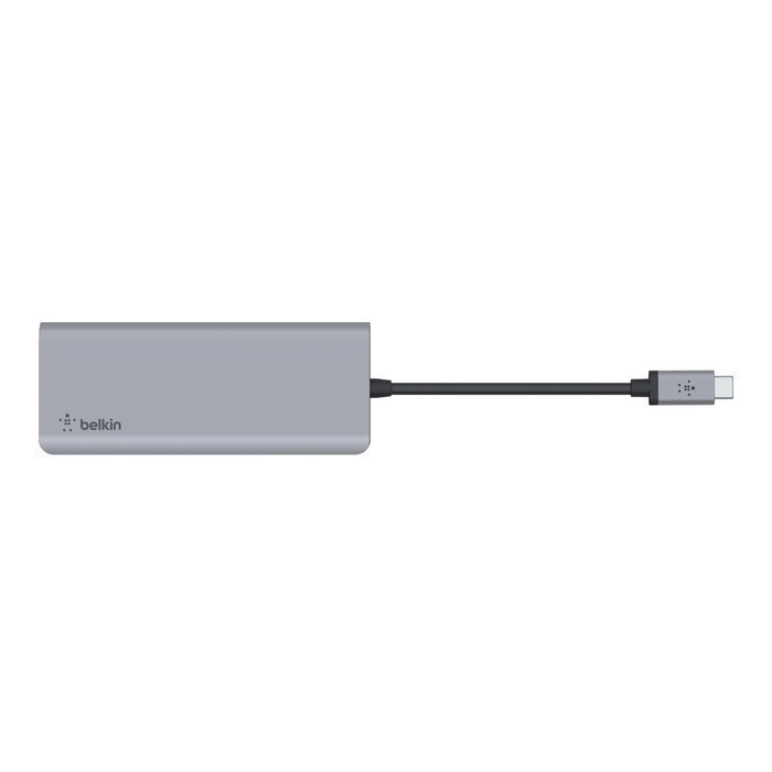 Ảnh Hub chuyển đổi Belkin 7 trong 1 USB-C Multiport - HDMI 4K 30Hz, 100W PD, 2xUSB-A 3.0, 3.5 mm audio, SD 3.0,microSD 3.0 4