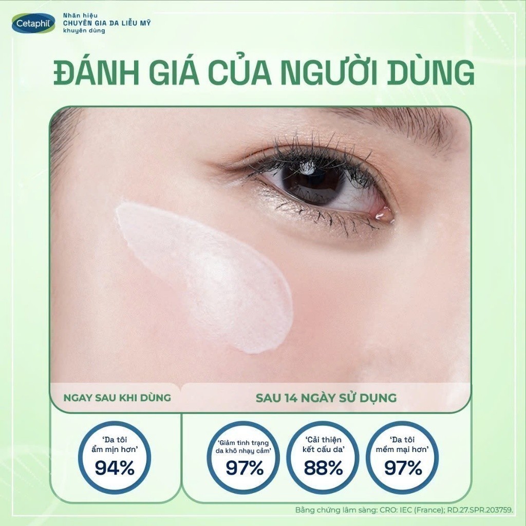 Ảnh [LIVE] Kem dưỡng ẩm dịu lành cho da nhạy cảm CETAPHIL MOISTURISING CREAM 50G 3