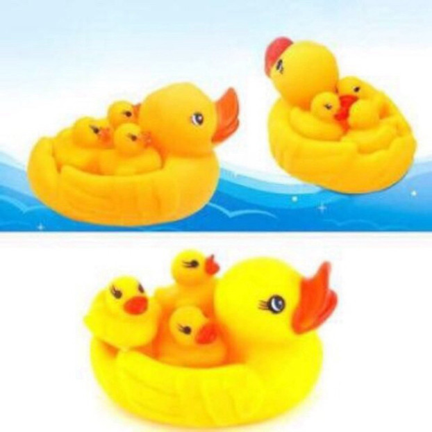 Đồ Chơi Nhà Tắm Vịt Thả Bồn Bóp Kêu Chíp Chíp Dành Cho Bé