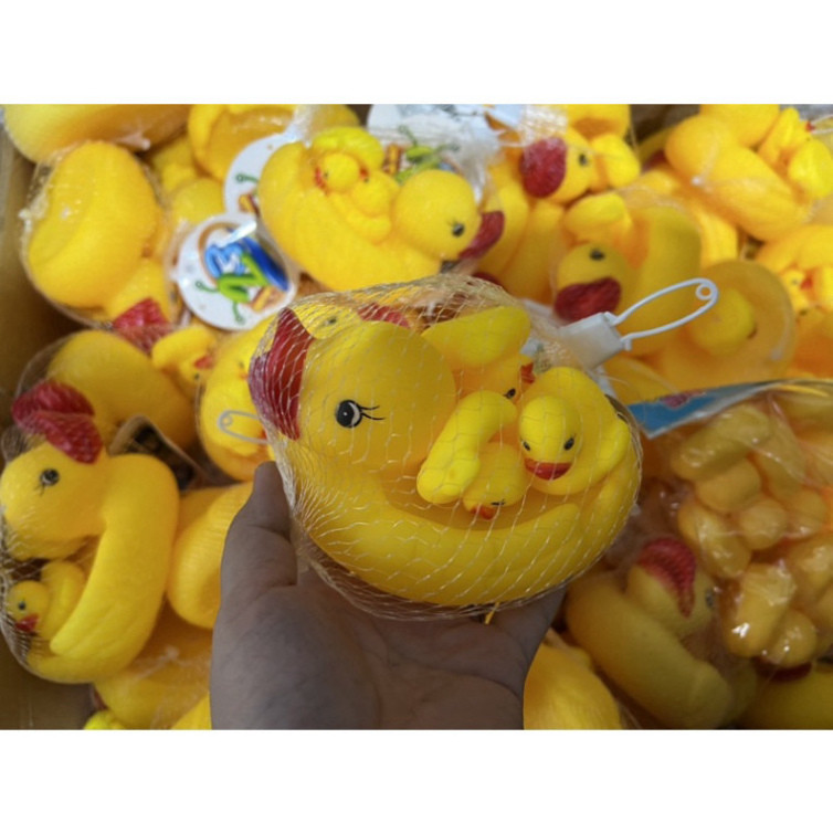 Đồ Chơi Nhà Tắm Vịt Thả Bồn Bóp Kêu Chíp Chíp Dành Cho Bé