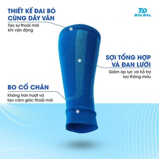 Tất ống vớ bóng đá cao cấp Bulbal Shin 3, co giãn, có bề mặt lưới đan giảm áp lực cho cơ, vận động linh hoạt, 10 màu