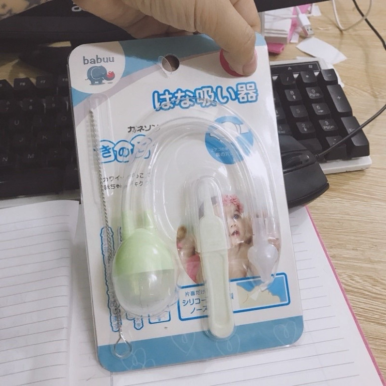 Dụng cụ hút mũi Babuu , Lion đầu nhựa an toàn cho bé