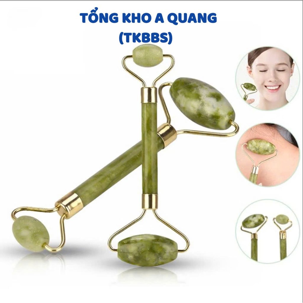 Cây Lăn Massage Mặt Đá Tự Nhiên Massage Da, Ngăn Lão Hóa Da