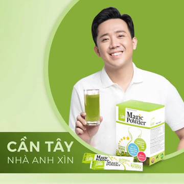 Bột Cần tây hồng sâm Magic Powder Trấn Thành - Hộp 30 gói - Giảm cân, detox cơ thể