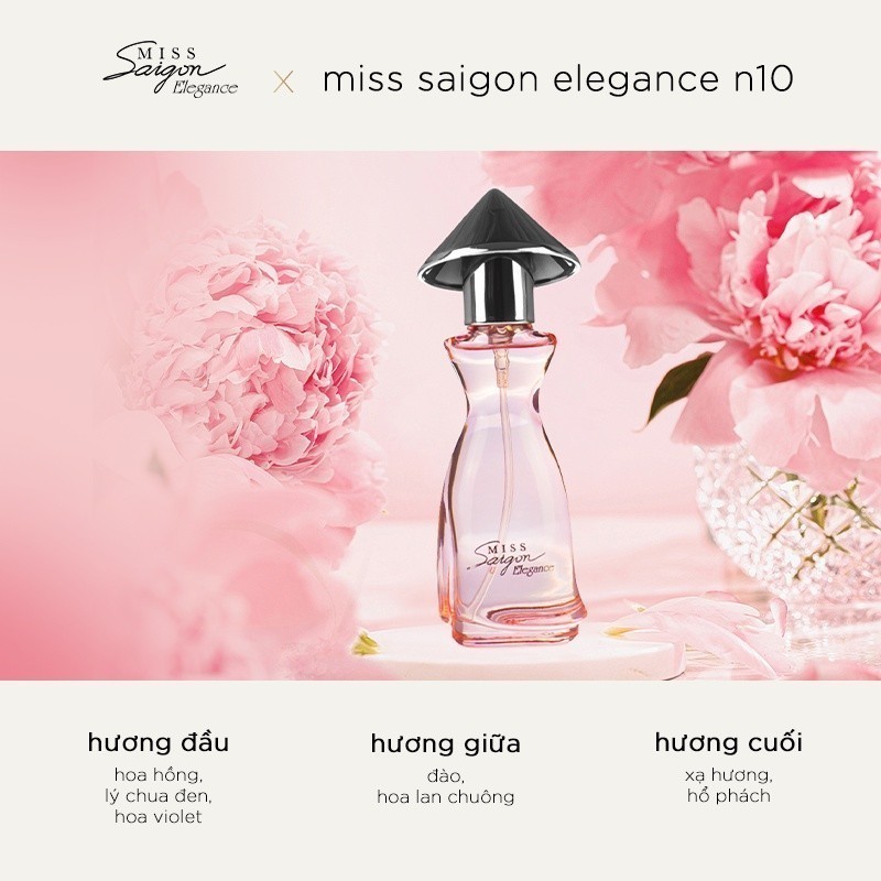 Ảnh Nước hoa nữ Miss Saigon Elegance Ruby 15ml - Hương Ngọt Ngào 1