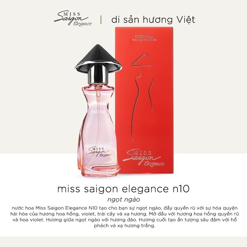 Ảnh Nước hoa nữ Miss Saigon Elegance Ruby 15ml - Hương Ngọt Ngào 3