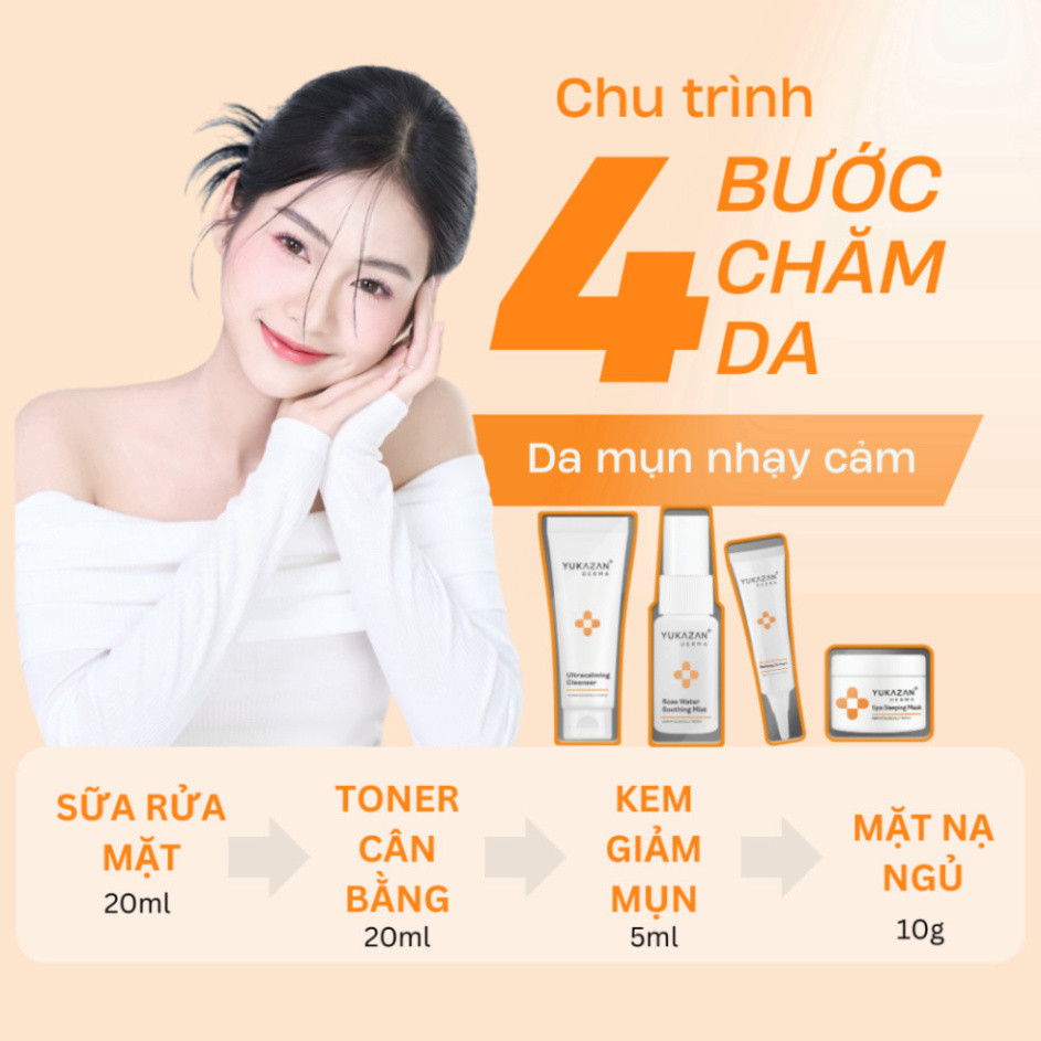 Ảnh Bộ Dùng Thử Yukazan Blemish Care Chăm Sóc Da Mụn Trial Kit ( 4 sản phẩm) - Giảm mụn viêm, giảm mụn 2