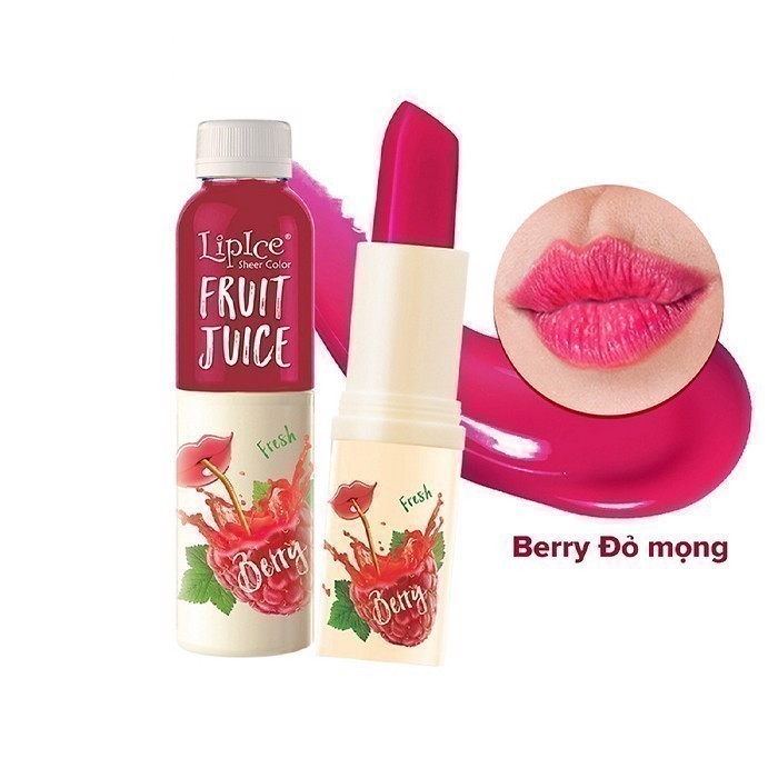 Son Dưỡng Lipice Sheer Color Fruit Juice Berry Đỏ Mọng 4Gr