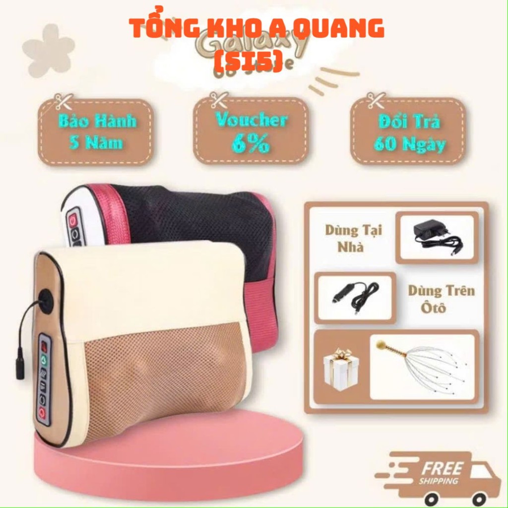 Gối Massage Cổ Vai Gáy Đa Năng,Gối Công Nghệ 20 Bi Hồng Ngoại - MÁY MASSAGE CHĂM SÓC SỨC KHỎE HIỆU QUẢ