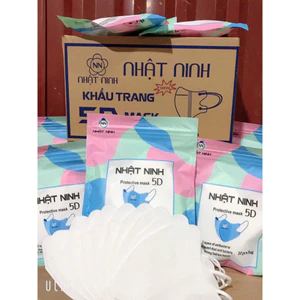 THÙNG 200 CÁI KHẨU TRANG 5D NHẬT NINH MASK TIỆN LỢI mẫu mới 2025 💯