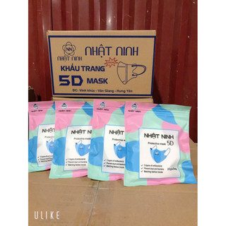 THÙNG 200 CÁI KHẨU TRANG 5D NHẬT NINH MASK TIỆN LỢI mẫu mới 2025 💯