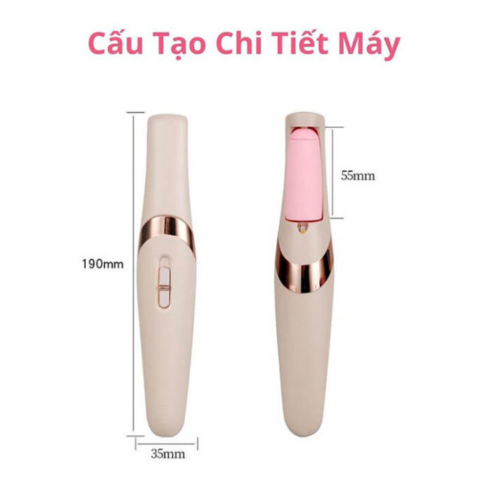 Máy chà gót chân tẩy tế bào chết tự động, máy mài gót chân tích điện cho tiệm nail spa, chăm sóc da tại nhà 2 đầu mài