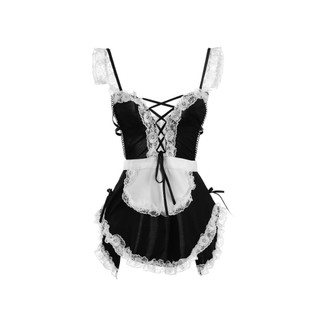 Váy ngủ hầu gái dây đan buộc sau gợi cảm DN21 Đồ ngủ hầu gái sexy gợi cảm quyến rũ