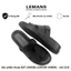Dép nam 3.LS16 quai ngang da bò LEMANS, đế cao su 2 lớp có mùi thơm, thiết kế quai da 3 lớp trẻ trung chính hãng, BH 06T