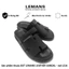 Dép nam 3.LS16 quai ngang da bò LEMANS, đế cao su 2 lớp có mùi thơm, thiết kế quai da 3 lớp trẻ trung chính hãng, BH 06T